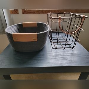 Wire basket/rope basket